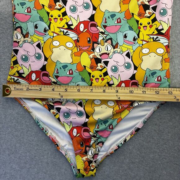 Pokemon Girls One Piece Swimsuit Pikachu Bulbasaur Charmander Jigglypuff 11/12 - Picture 5 of 6